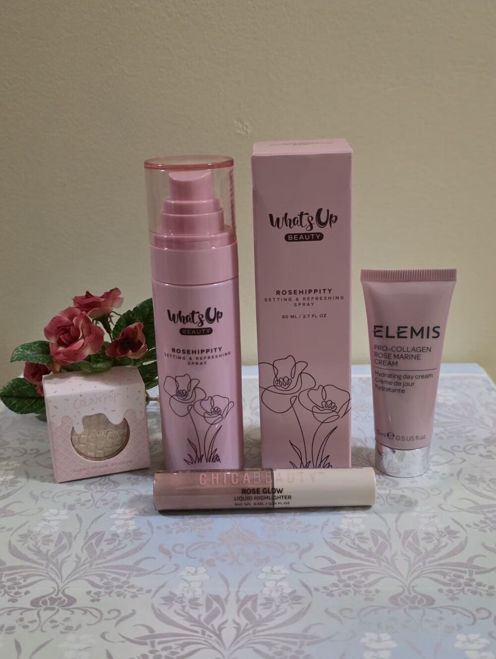 Total retail=$97 BNIB Beauty Bundle Elemis, What's Up Beauty, Colourpop, Chica B